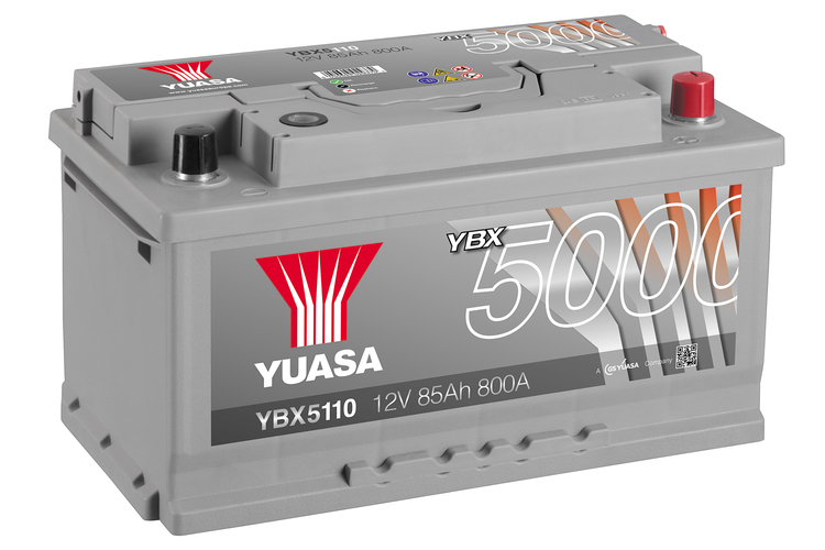 YBX5110 12V 85Ah 800A Yuasa Silver Högpre Batteri