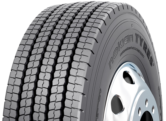 Nokian Tyres Hakkapeliitta City Bus vinter-allposition-däck för buss, snett framifrån