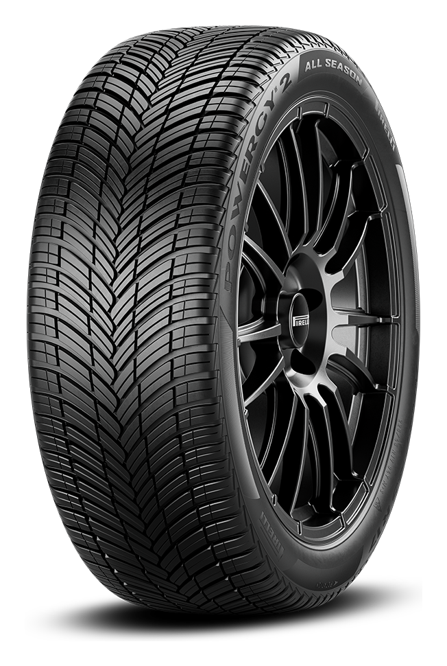 Pirelli Powergy 2 All Season allårsdäck för personbil och SUV, snett framifrån