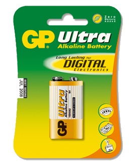 6LF22/9v GP Ultra Alk. 1-Pack blister