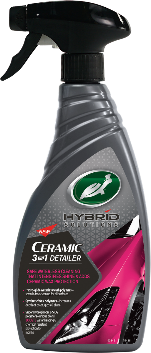 Turtle Wax Hybrid Solutions Ceramic 3 in 1 Detailer 500 ml, produktbild framifrån