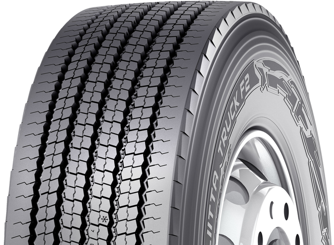 Nokian Tyres Hakkapeliitta Truck F2 vinter-styrdäck för lastbil, snett framifrån