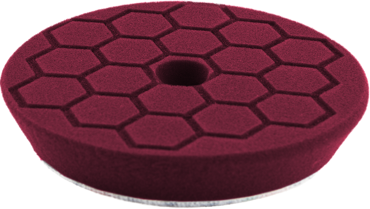 Turtle Wax Polérrondell Vinröd 150/130x25 mm HEX/CONE, produktbild framifrån
