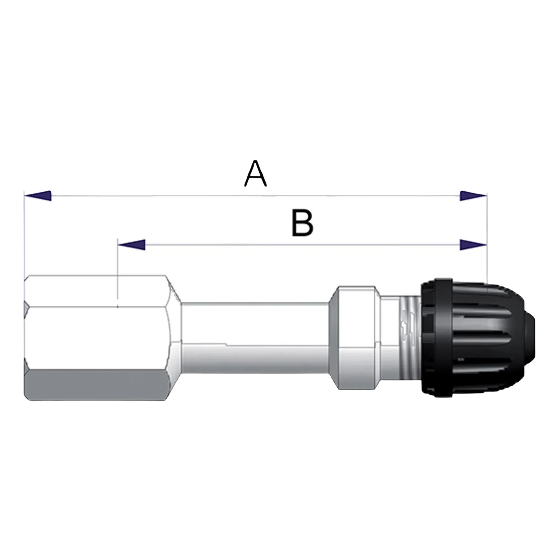 VENTILFÖRL. 43 MM METALL