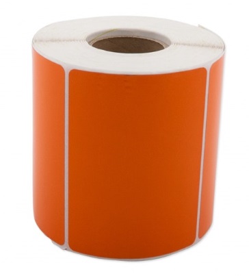ETIKETT "ORANGE" TILL DH-SKRIVARE 500st (100x74mm)