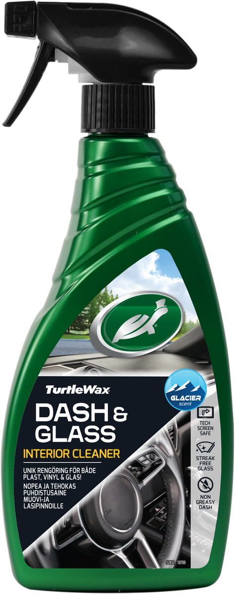 Turtle Wax Dash & Glass Cleaner 500 ml, produktbild framifrån