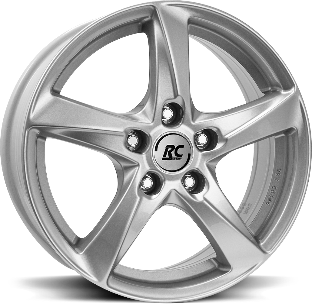 RC-Design RC30 aluminiumfälg kristallsilver, snett framifrån