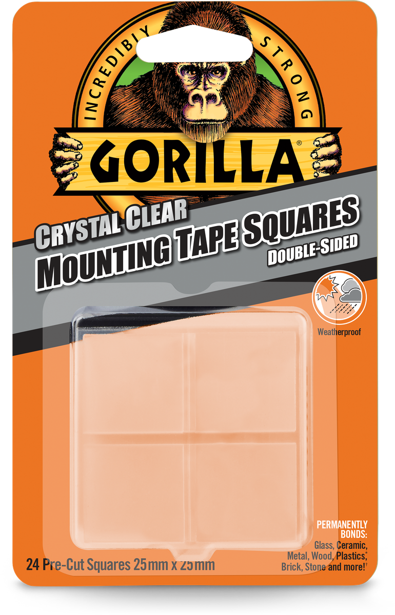 Gorilla monteringstejprutor 24 st, 2,5 x 2,5 cm, produktbild