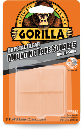 Gorilla monteringstejprutor 24 st, 2,5 x 2,5 cm, produktbild