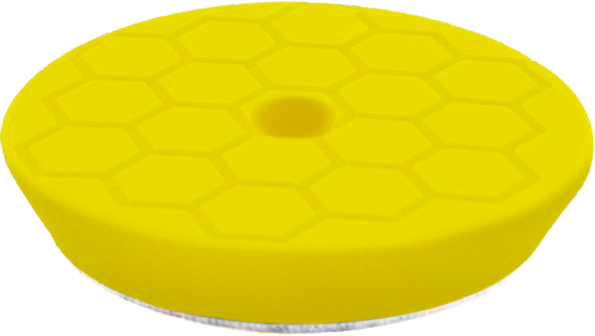 Turtle Wax Polérrondell Gul 150/130x25 mm HEX/CONE, produktbild framifrån