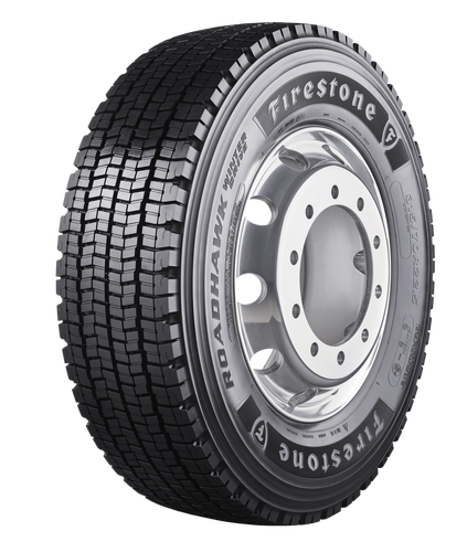 Firestone Roadhawk Winter Drive vinter-drivdäck för lastbil, snett framifrån