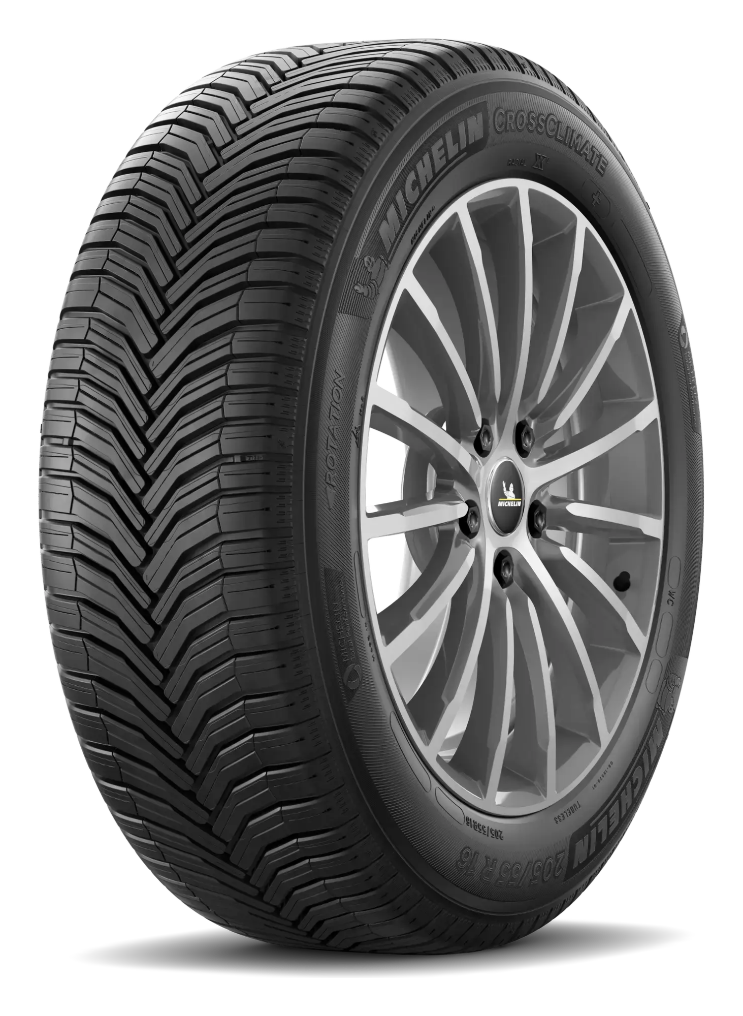 Michelin CrossClimate+ allårsdäck för personbil, snett framifrån