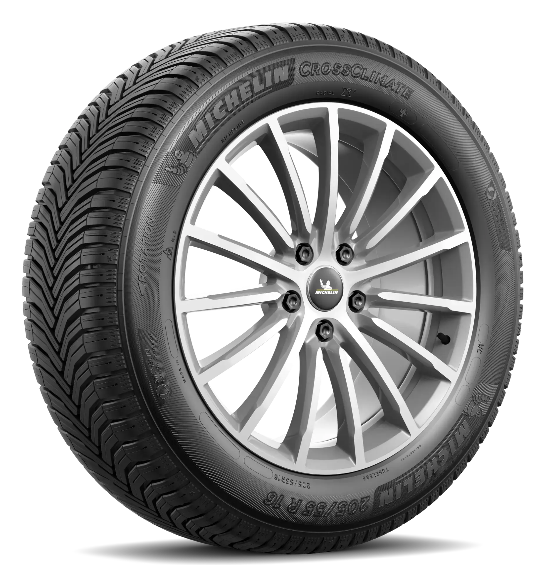 Michelin CrossClimate+ allårsdäck för personbil, snett framifrån