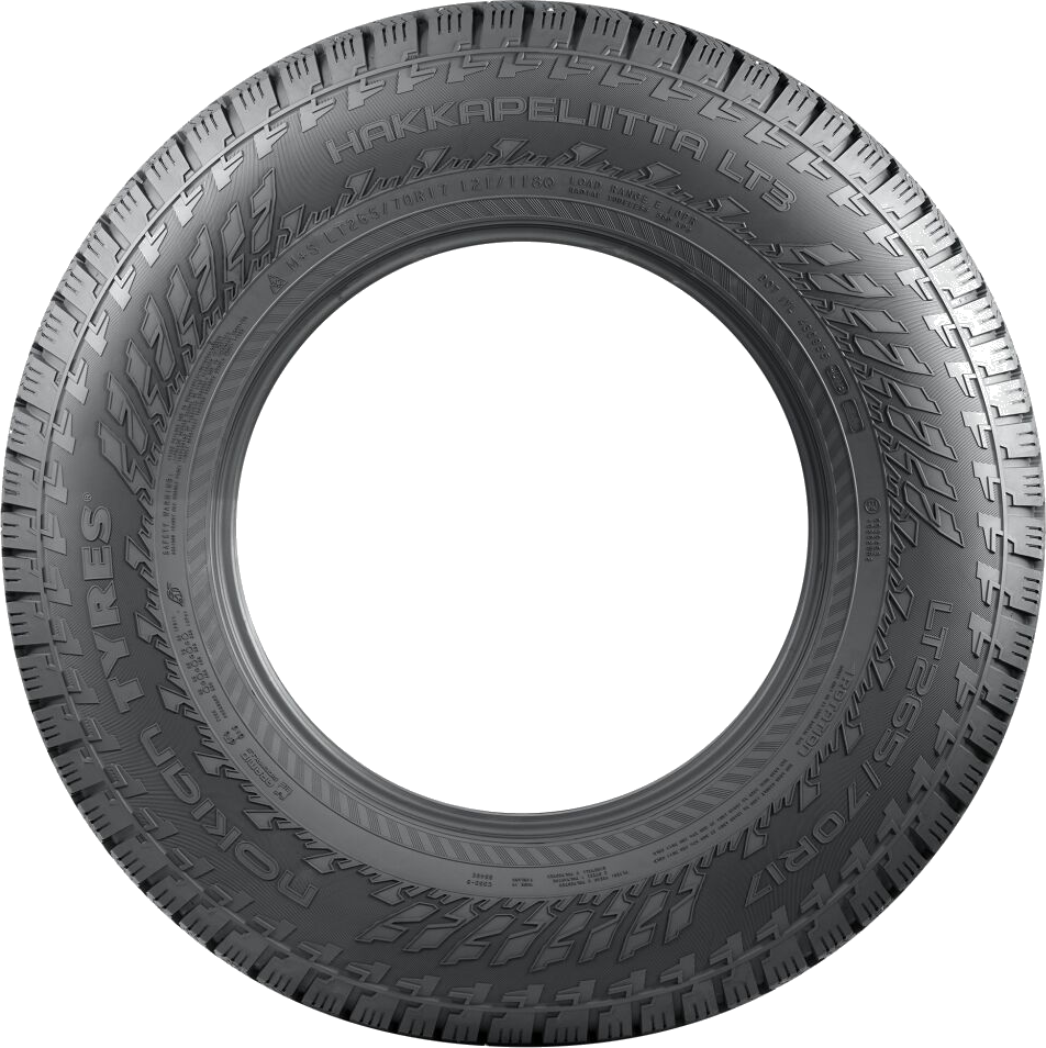 Nokian Tyres Hakkapeliitta LT3 dubbdäck för transportbil, sedd från sidan