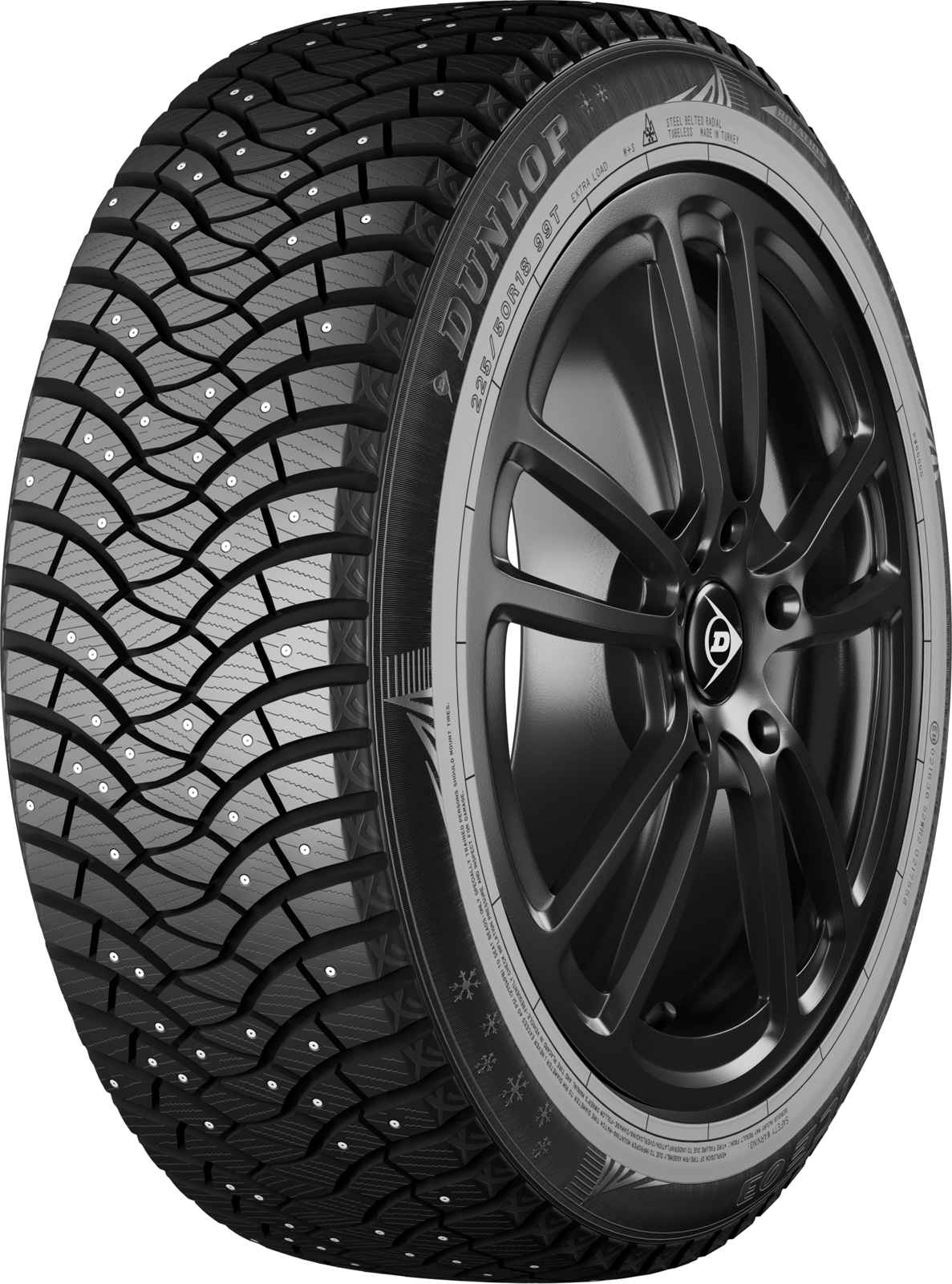 Dunlop SP Winter Ice03 dubbdäck, snett framifrån
