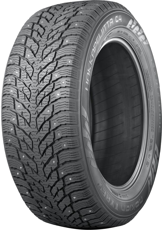 Nokian Tyres Hakkapeliitta C4 dubbdäck för transportbil, snett framifrån