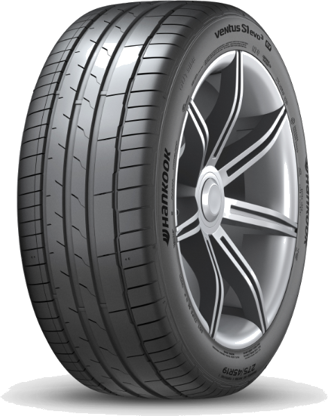 Hankook Ventus S1 evo3 ev sommardäck, snett framifrån