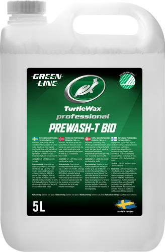 Turtle Wax Pro Greenline Prewash-T BIO 5 L, produktbild framifrån