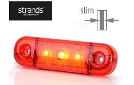 Strands Positionsljus Röd slim 3 LED