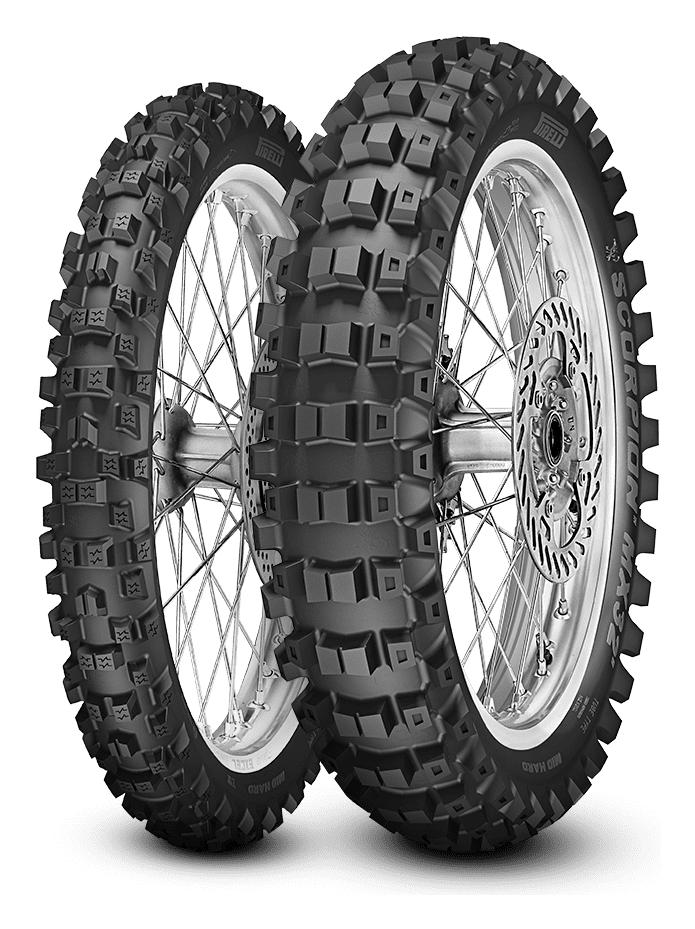 Pirelli Scorpion MX32 Mid Hard motocrossdäck, fram- och bakdäck