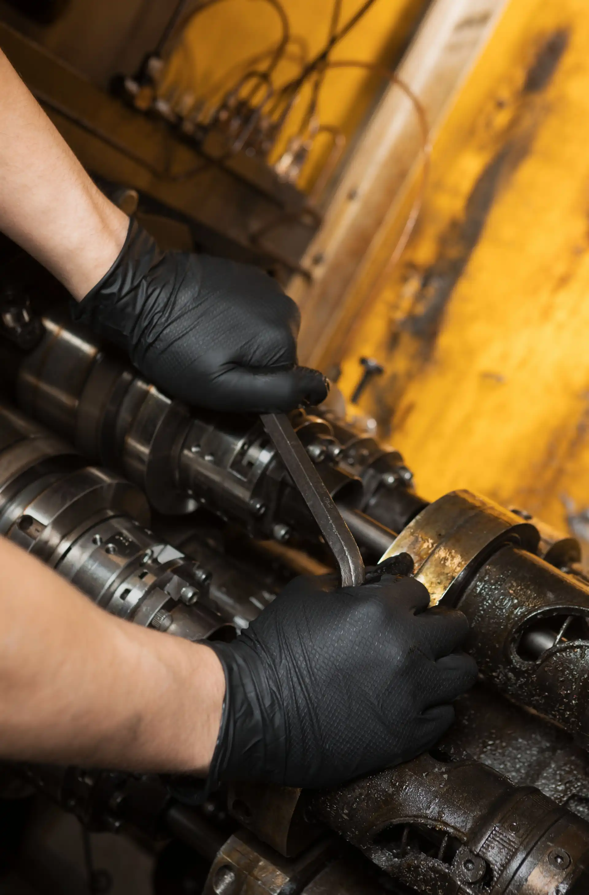 NITRILHANDSKE SVART FISKBEN STRL:XL  50-PACK (970)