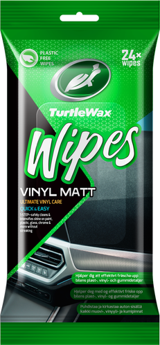Turtle Wax Vinyl Matt Wipes Flatpack 24 st, produktbild framifrån